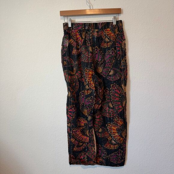 Anthropologie Farm Rio Butterfly Sky Lightweight Pull-On Pant Women's Size Small - Picture 4 of 5
